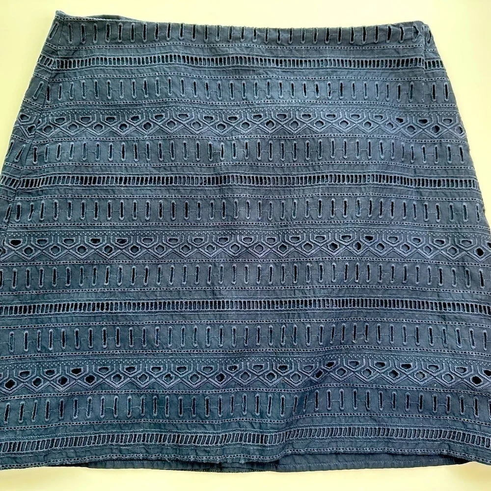 Navy Gap embroidered‎ skirt